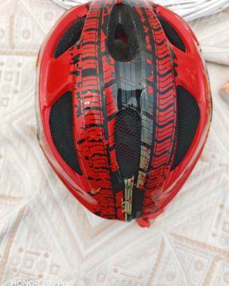 Casco Bici Bambino / Ragazzo "Racing* -  Rosso e N