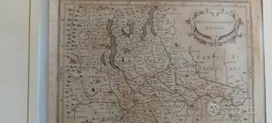 stampa antica di Lombardia rarissima xilografia 