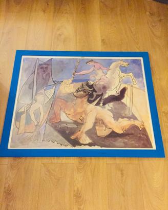 Poster originale PICASSO Venezia 1981 con cornice