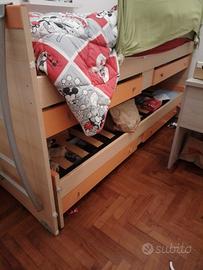 Letto alto per cameretta camerina