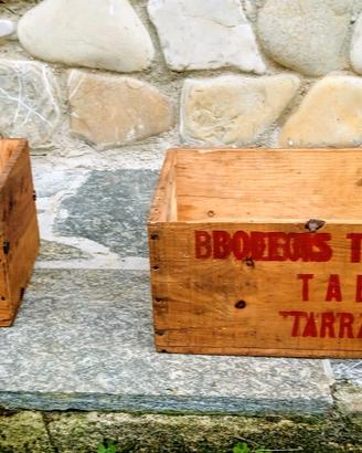 Cassette legno vino vintage