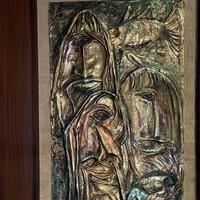 Bassorilievo in rame firmato Guarnaccia 1965