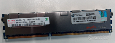 Banchi di Memoria 4GB DDR3-1333 PC3-10600R