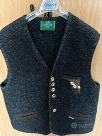 Completo giacca/gilet in lana cotta