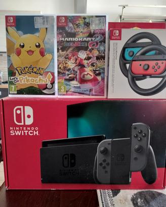 Nintendo switch+ Pokemon let's go e Mario Kart 