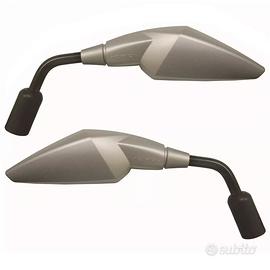 Retrovisori Specchietti a Manubrio Grigio Moto M10