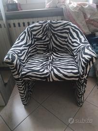 poltrona zebrata 