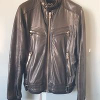 Dolce & Gabbana Giubbotto Pelle Uomo Biker Slim M