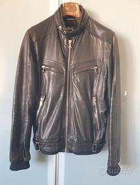 Dolce & Gabbana Giubbotto Pelle Uomo Biker Slim M