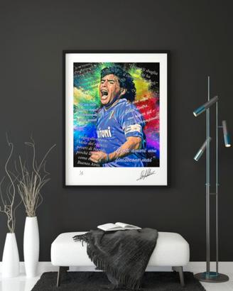 Stampa Maradona V2- Napoli-Edizione limitata 8/30.
