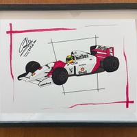 Disegno mclaren F1 di Ayrton Senna