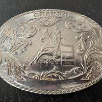 Fibbia in metallo El Charro fine anni ‘80