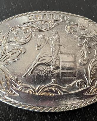 Fibbia in metallo El Charro fine anni ‘80