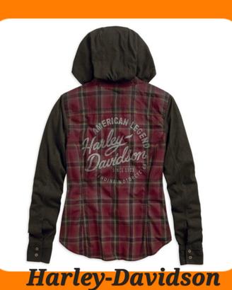 CAMICIA A QUADRI IN JERSEY DONNA H-D