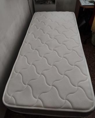Letto; Rete singola 80x190 a molle + Materasso