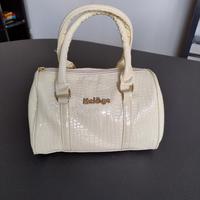 Borsa bauletto effetto coccodrillo