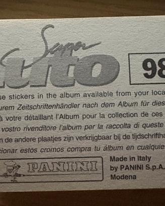 Mancolista Super Auto Panini 1995
