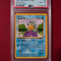 Squirtle shadowless first edition PSA 8