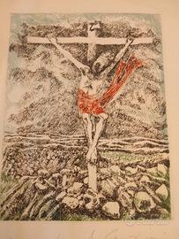 litotagrafia il crocifisso Pericle Fazzini