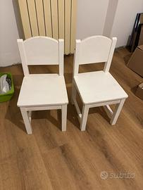 2 sedie in legno Ikea Sundvik