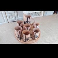 set di bicchieri originali in bambù Giapponese 