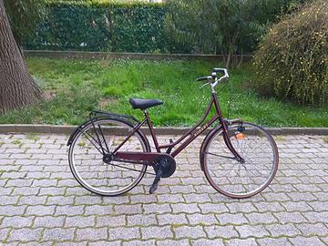 bici da donna ruote da 26 colore bordo