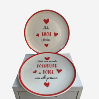 Set 2 piatti in ceramica da dessert