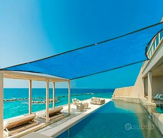 Rete Parasole Blu Mare 3mt x 5mt! NUOVO