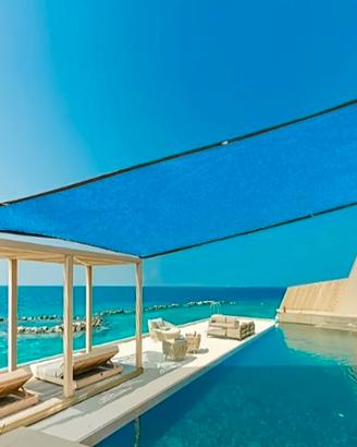 Rete Parasole Blu Mare 3mt x 5mt! NUOVO