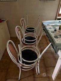 Tavolo con 6 sedie imbottite