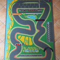 Tappeto gioco auto da corsa 130x200 cm