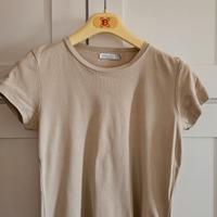 T-Shirt Beige Zara