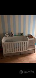 Lettino trasformabile in letto+scrivania