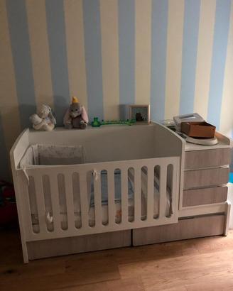 Lettino trasformabile in letto+scrivania