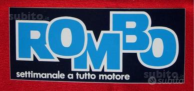 Adesivo rivista "ROMBO" anni '80