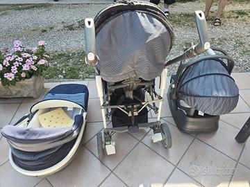 Trio Chicco Grigio/Blu Navy