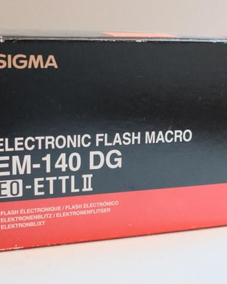 SIGMA ELECTRONIC FLASH MACRO EM-140 DG EO-ETTLII