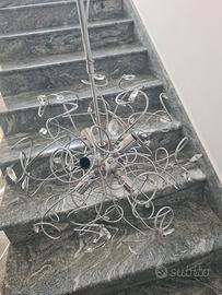lampadario in acciaio