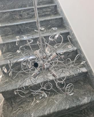 lampadario in acciaio