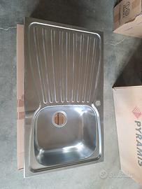 Lavello incasso acciaio inox cm 86x50