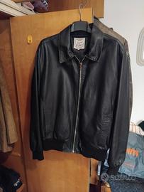 Giubbotto vera pelle made in Italy bomber  90'