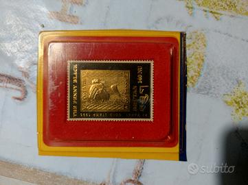 Francobollo PENNY BLACK Buthan 1996 140 NU placcat