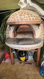 Forno reffratrio sia a legna che a gas