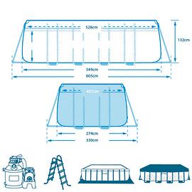 piscina fuoriterra 5x3 intex