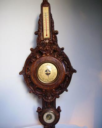 Orologio da parete barometro-termometro anni 60