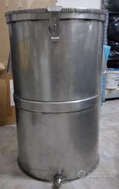 FUSTO IN ACCIAIO CAPIENZA 90/100 LT FATTO A MANO