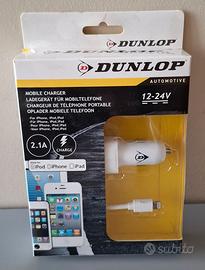 Caricabatterie per auto Dunlop 12V, 2,1A - NUOVO