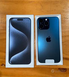 Iphone 15 pro max titanio blu