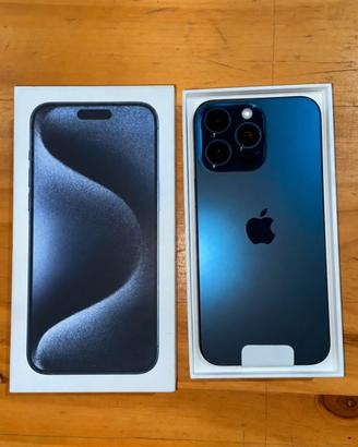 Iphone 15 pro max titanio blu