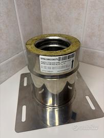 Piastra intemedia Canna Fumaria Coibentata 80/130